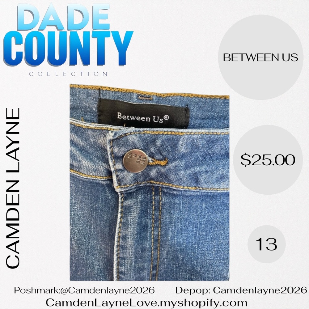 Stylish Blue Women's Cargo Demin Jeans - Picture 8 of 9